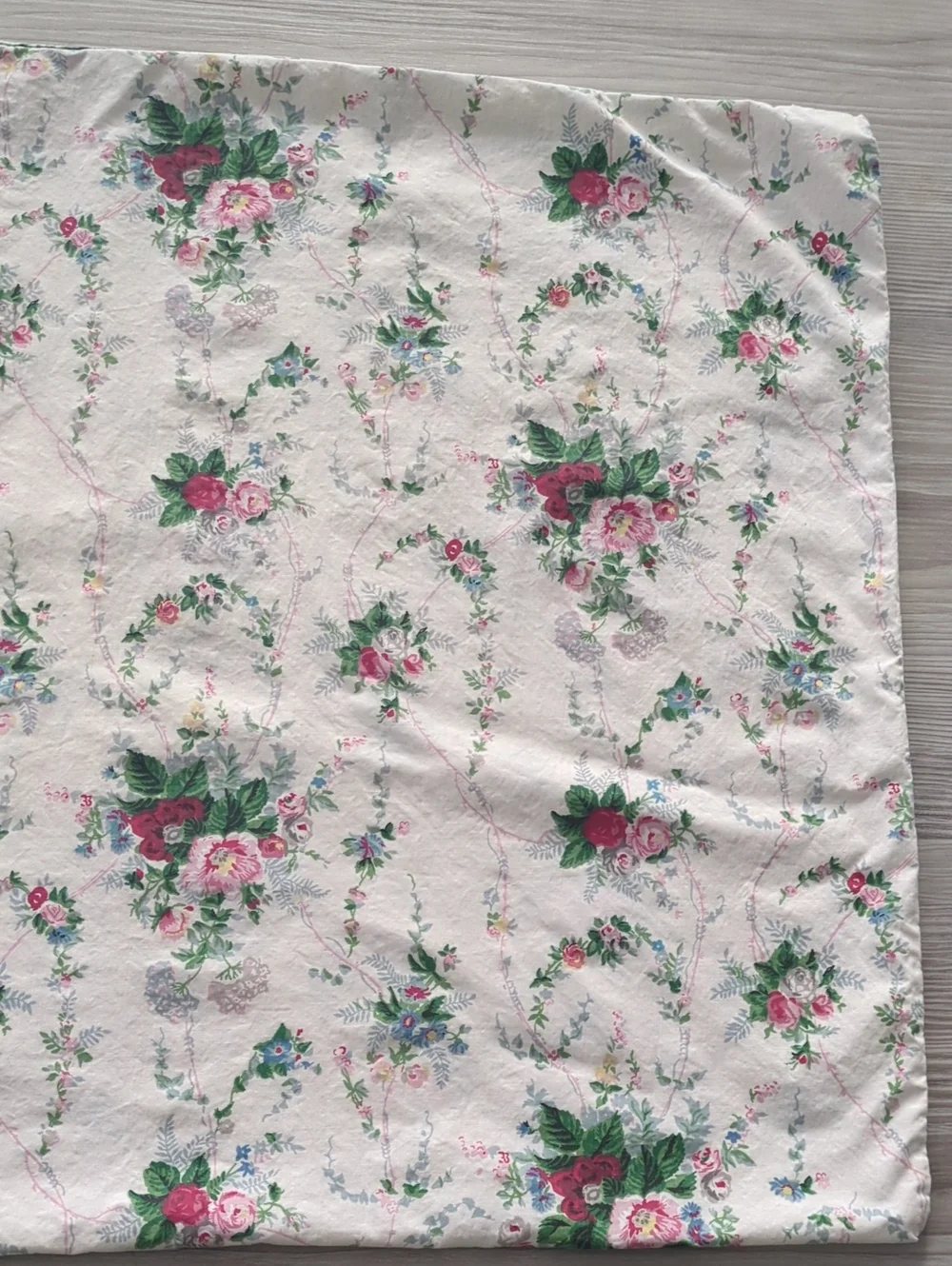 Ralph Lauren Standard Pillowcases Set of 2 Floral Ruffled Cottagecore 100% Cotto